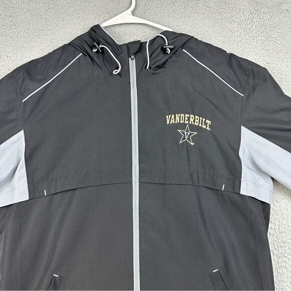 Vanderbilt Under Armour Storm Jacket Mens Medium Black Gray Allseason Gear Loose - Picture 3 of 16